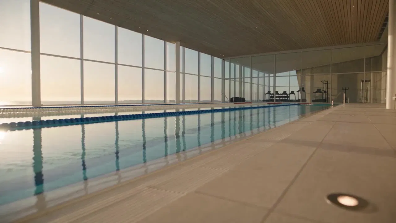 Illustrative pool interior